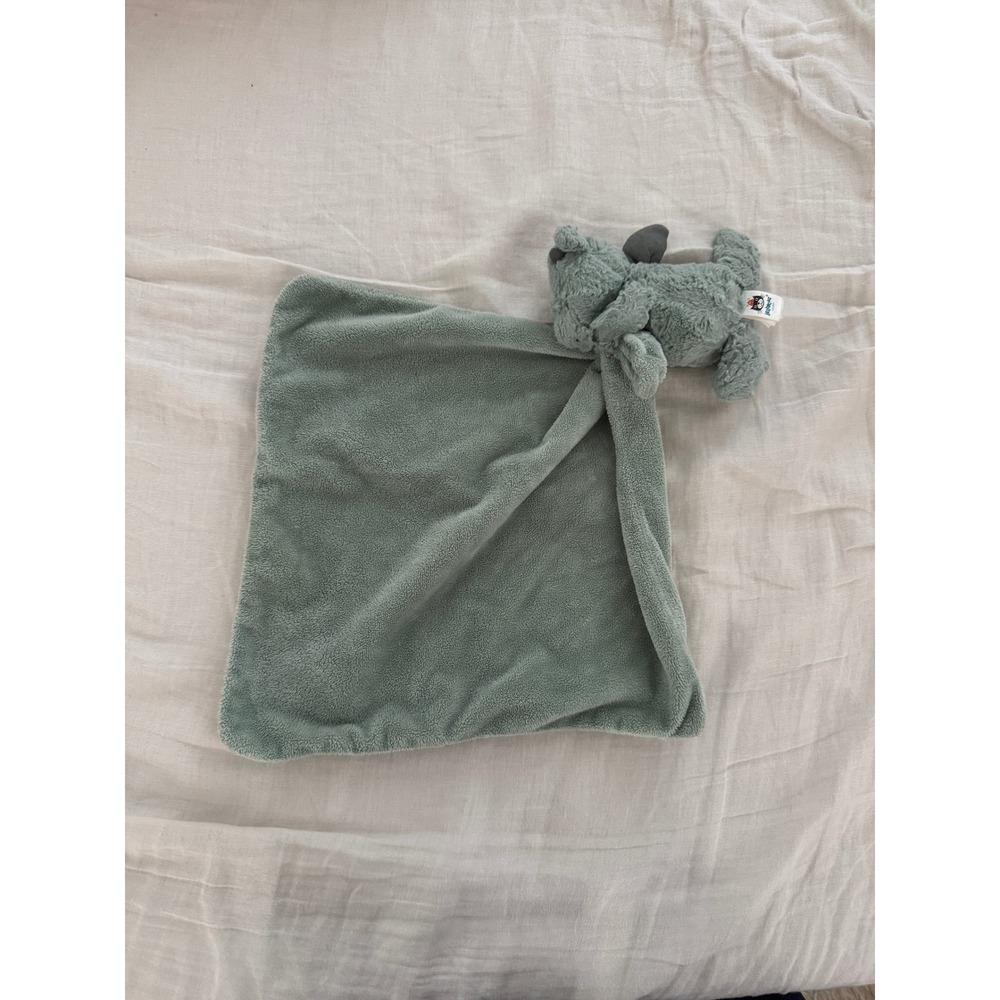 Jellycat Bashful Dragon Green Plush Lovey Soother Blanket